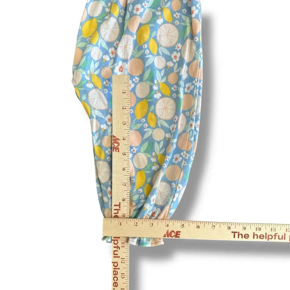 Stitchy Fish nwot Toddler Girl Romper‎ 3T Citrus Fruit Print Cotton One Piece